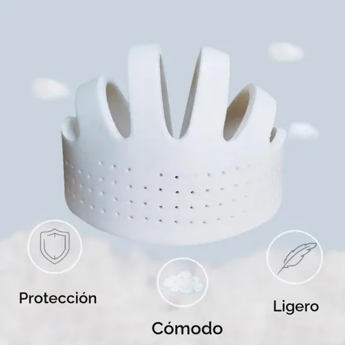 Vista 4 de Casco para caminar para bebé, protector de cabeza, casco para gatear y caminar, casco anticolisión, sombrero acolchado para la cabeza, transpirable