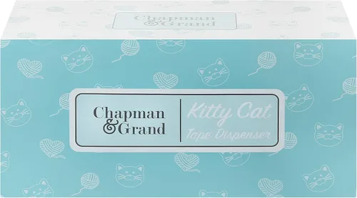 Vista 6 de Chapman & Grand Dispensador de cinta Kitty Cat (blanco/turquesa), patentado