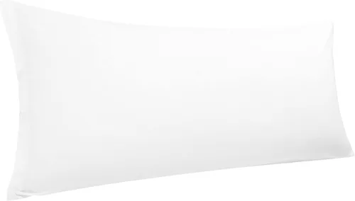 Vista 13 de Funda de almohada corporal de algodón de 400 hilos, cierre de cremallera, funda de almohada suave para el cuerpo, 20 x 48 pulgadas, castor