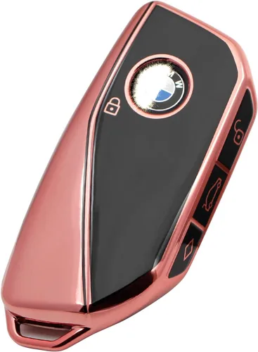 Vista 25 de Creativity Cubierta avanzada de TPU suave para llave BMW 2023-2026 Serie 5 7 iX XM IX3 i7 X1 X5 X6 X7 (combinación azul)