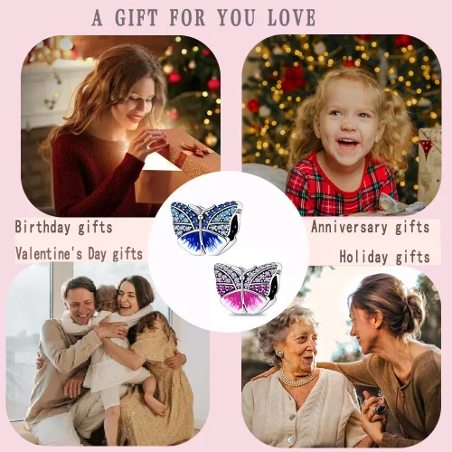 Vista 77 de LNQOBU Happy Life - Colgante para pulseras de abalorios, plata de ley 925 para mujer (con un espaciador de cuentas)