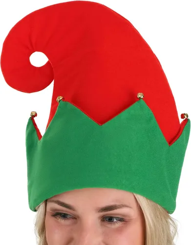 Vista 8 de Adult Holiday Elf Costume, Women's Elf Outfit with Elf Dress, Hat, and Belt, Christmas Costume for Women