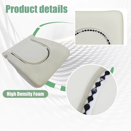 Vista 2 de Priprilod Cojín de espuma para asiento inferior del lado del conductor compatible con Ford F250 F350 F450 F550 Lariat, XLT con cuero, Dually, 2WD