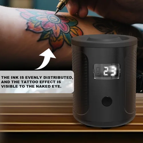 Vista 7 de Mezclador de tinta de tatuaje, mini agitador de vórtice, adecuado para tinta de tatuaje, pintura acrílica, mezclador de vórtice de esmalte de uñas.