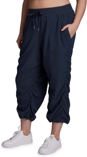 Vista 7 de RBX Active - Pantalón capri con cordón ajustable para mujer, talla grande, ligero, tejido