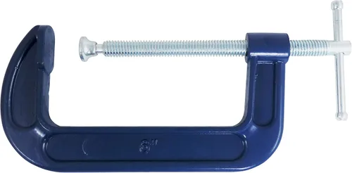 Vista 2 de Taytools - Paquete de 2 abrazaderas C de 6 pulgadas con marco de acero maleable, roscas Acme recubiertas eléctricamente, husillo de acero al carbono