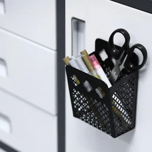 Vista 3 de Soporte magnético para lápices, organizador magnético para casillero, 1 paquete de soporte para bolígrafos, accesorios para la escuela y la oficina