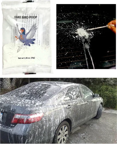 Vista 5 de Bromas e ideas para bromas – Caca de pájaro falso para autos Efectos especiales Día de los Inocentes Prank Stuff Stuff Gag Regalos Juguetes