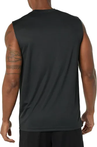 Vista 3 de Tienda Essentials Men's Active Performance Tech Muscle Sleeveless Tank Top Workout Shirt, Pack of 2