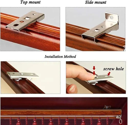 Vista 9 de Cortinas de bambú para puerta, cortinas colgantes de puerta, persianas de madera para puerta, persiana divisora decorativa, para sala de estar