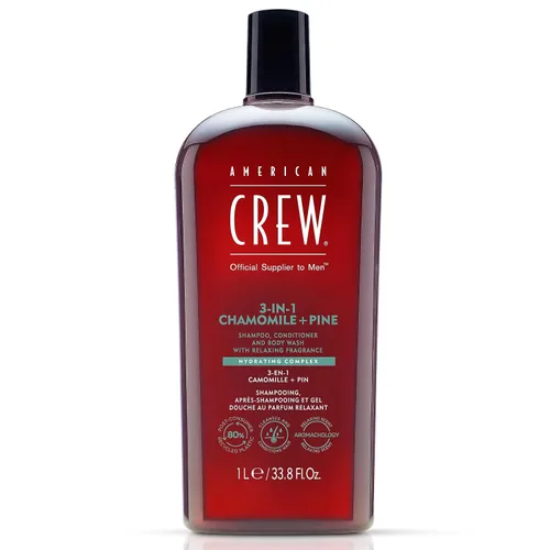 Vista 12 de AMERICAN CREW Manzanilla y pino 3 en 1, champú, acondicionador y gel de baño para hombres, regalo de cuidado del cabello para él, fragancia calmante