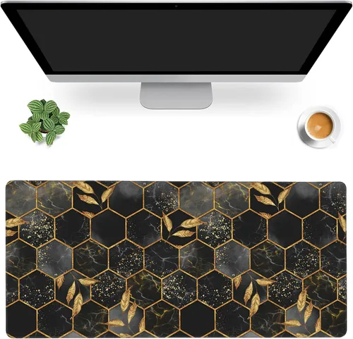 Vista 9 de MIOAOSRT Alfombrilla de mouse extendida, bonita alfombrilla de mouse extendida para juegos de fresa, base de goma antideslizante grande con bordes