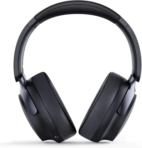 Vista 2 de B8 - Audífonos Bluetooth supraaurales, 6 modos de música EQ y 50 horas de reproducción, graves profundos, inalámbricos, con micrófono, plegables