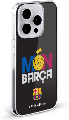 Vista 2 de Head Case Designs Funda rígida con licencia oficial del FC Barcelona Mon Barca Campions compatible con Apple iPhone 15