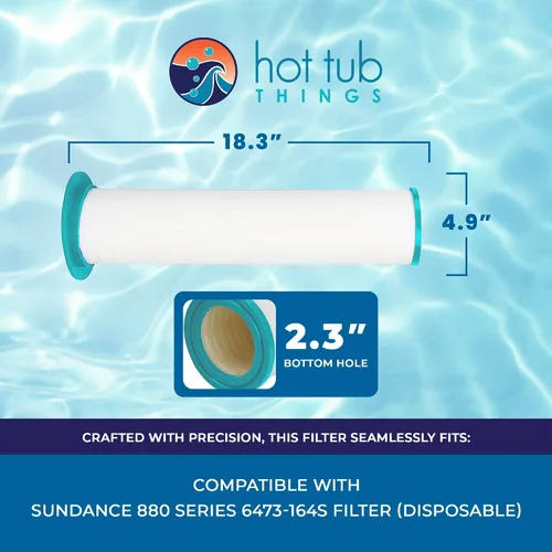 Vista 3 de 6473-164 Hot Tub Things Filtro interior de repuesto para Sundance Spa 880 y Sundance 850 Filtración totalmente compatible para Sundance