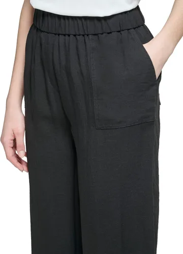 Vista 4 de Calvin Klein Pantalón tejido de pierna ancha en talla grande para mujer