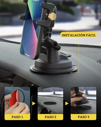 Vista 3 de Scosche DMDHD-BPO - Disco de montaje universal para tablero de instrumentos adhesivo resistente para soporte de teléfono con ventosa, cámara