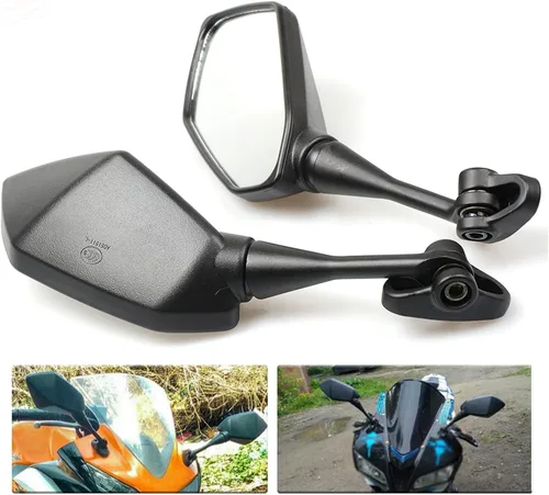 Vista 6 de Mamiko Espejos retrovisores para motocicleta compatibles con CBR300R CBR500R CBR600 F4 F4I CBR600RR CBR1000RR CBR900 CBR919 CBR929 CBR954 VTR1000
