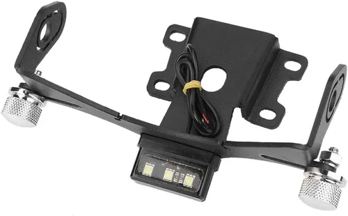 Vista 5 de Akozon - Soporte para placa de matrícula con luz LED para MT-07 FZ-07 2014-2018, Popular, Moderno