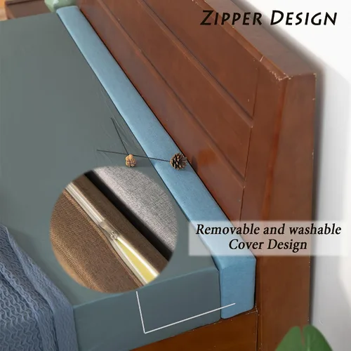 Vista 4 de Relleno de espacio de cama de tamaño personalizado, espacio entre la tabla del pie o la pared de la cama, protector de cama, extensor de colchón
