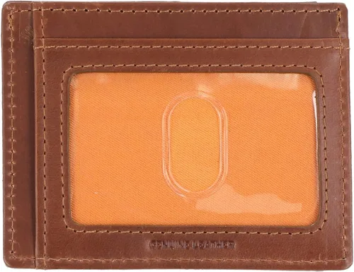 Vista 2 de Timberland Cartera delgada de cuero con bolsillo frontal para tarjetas de crédito para hombre