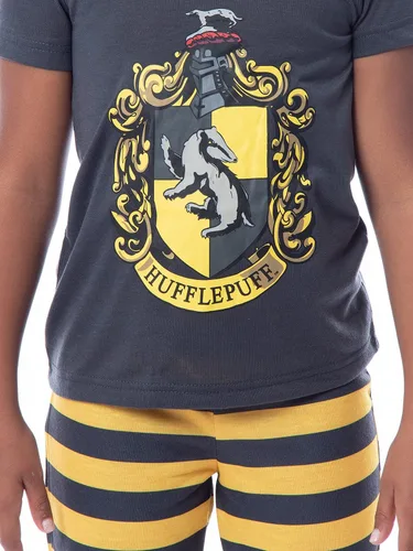 Vista 3 de Harry Potter Hogwarts House Crest Jogger - Conjunto de pijama para niñas grandes, para todas las casas