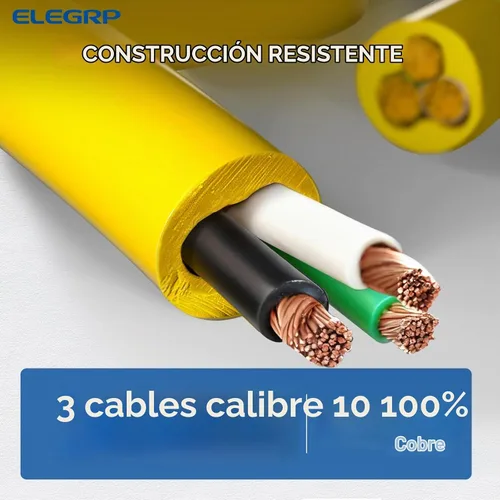 Vista 4 de ELEGRP Cable adaptador RV de 50 amperios a 15 amperios, NEMA 5-15P a SS2-50R, conector de bloqueo giratorio, convertidor eléctrico macho de 15 A a