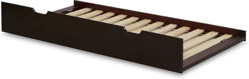 Vista 6 de Camaflexi Sofá cama, cabecero de panel, madera maciza, riel protector trasero, no necesita somier, la base de colchón tiene 14 listones de madera