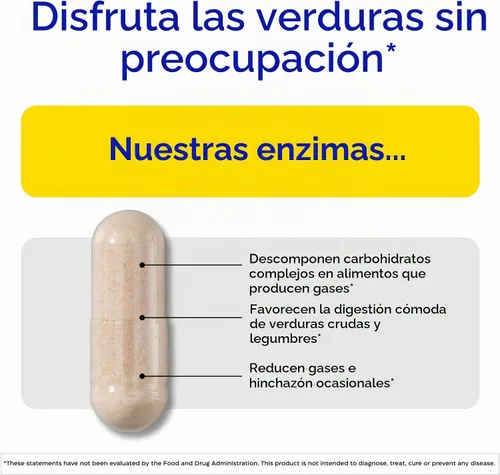 Vista 2 de Enzymedica VeggieGest, Soporte para Dietas Vegetarianas/Veganas - 60