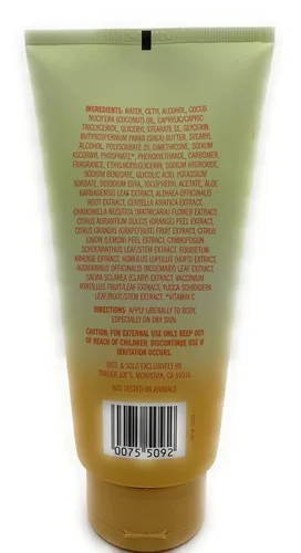 Vista 2 de Trader Joe's Mantequilla corporal reafirmante de vitamina C con ácido glicólico, 8 onzas (paquete de 1)