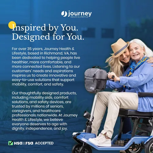 Vista 5 de Journey Air Elite Silla eléctrica eléctrica – Silla de ruedas ligera plegable con pilas para adultos y personas mayores – Capacidad de peso de 240