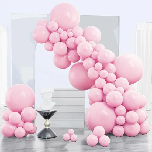 Vista 111 de PartyWoo - Globos nude de 140 piezas en diferentes tamaños de 18, 12, 10, 5 pulgadas, kit de arco de globos de color neutro y melocotón estilo boho