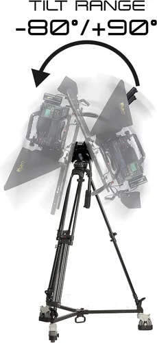 Vista 6 de E-Image EG25A2D - Kit de trípode y carrito de aluminio de 2 etapas (3.937 in)