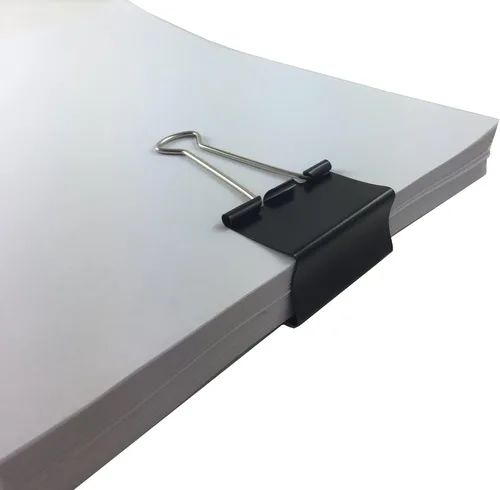 Vista 3 de Clipco Clips grandes para carpeta de 1.5 pulgadas, color negro (paquete de 48)