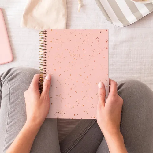 Vista 6 de Miquelrius M Fashion - Cuaderno de espiral de 4 temas, rayado A5-8.25 x 5.87 pulgadas, 120 hojas de papel pesado blanco, sujetos separados por