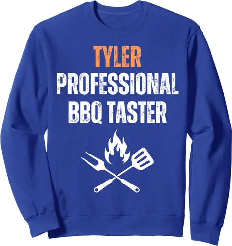 Vista 4 de Tyler Professional BBQ Taster Grilling Funny Sweatshirt