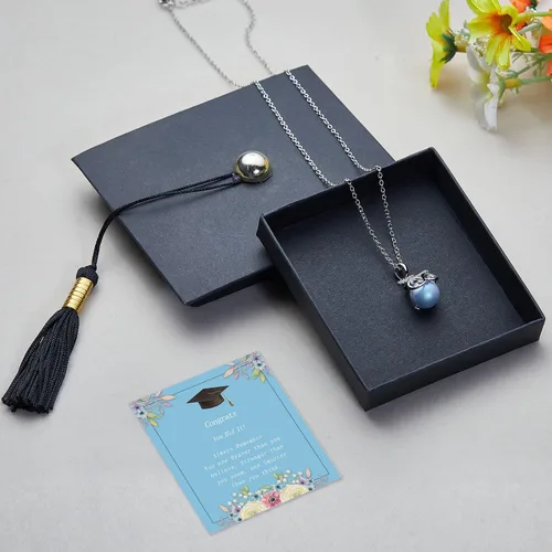 Vista 2 de Regalos de graduación para ella 2023 - Collares de graduación de búho sabiduría para mujeres mayores, regalos de graduación de escuela secundaria