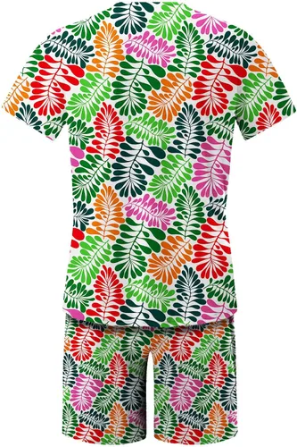Vista 3 de Drether Ropa de hombre Ropa para hombres T- Ropa deportiva de 2 piezas Chándal de verano Trajes de verano para hombre Camisa de pantalón de sudor