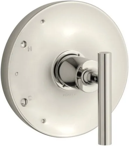 Vista 9 de KOHLER K-TS14423-4-BL Purist Rite-Temp - Moldura de válvula con manija de palanca, placa frontal con mango, solo molde, requiere válvula, negro mate