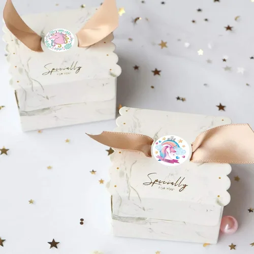 Vista 6 de 1000 calcomanías de unicornio, calcomanías de decoración de bricolaje, autoadhesivas de 1 pulgada para bolsas de regalo de fiesta (10 estilos)