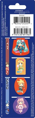 Vista 3 de Hatsune Miku Clips magnéticos para página (paquete de 6)