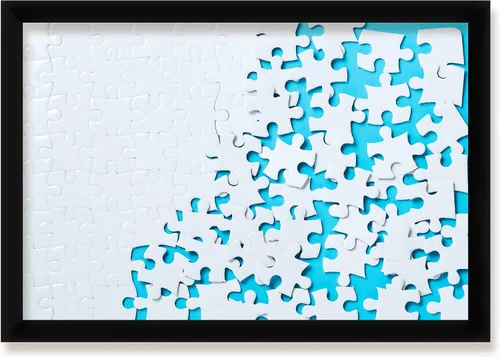 Vista 4 de wallsthatspeak Marco de rompecabezas, granero americano, 19x13