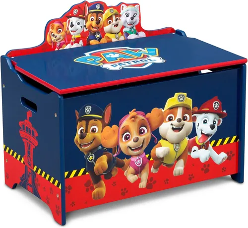 Vista 5 de Delta Children - Silla de escritorio con cubo de almacenamiento, Disney/Pixar Toy Story 4 y caja de juguetes de lujo, PAW Patrol