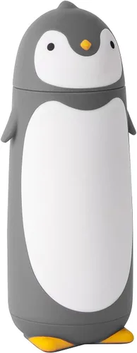 Vista 9 de Termo de acero inoxidable aislado al vacío, diseño de pingüino, taza de viaje, botella de té, agua y café