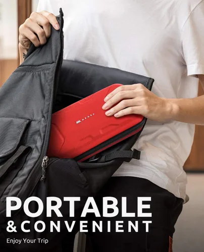 Vista 6 de Mumba Funda de transporte para Nintendo Switch OLED y Nintendo Switch, Versión Plus Bolsa de transporte de viaje protectora portátil