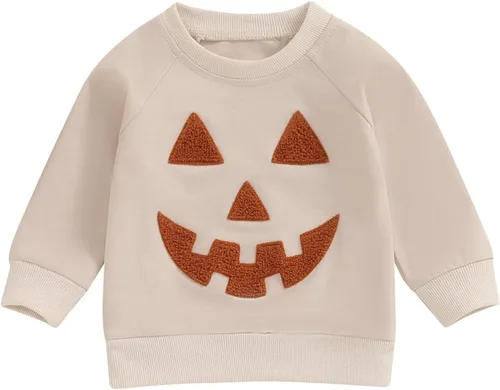 Vista 131 de YINGISFITM Sudadera de manga larga con cuello redondo para bebé, niña, niño, Navidad, suéter de manga larga, ropa de otoño