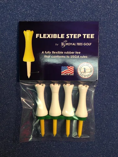 Vista 3 de Royaltees R4 Paquete de 1-1/2 pulgadas, camisetas de golf flexibles Naranja