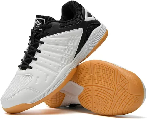 Vista 2 de Lamincoa Zapatos de pickleball para hombre, tenis de cancha para entrenamiento de bádminton, raqueta, squash, voleibol, interiores y exteriores