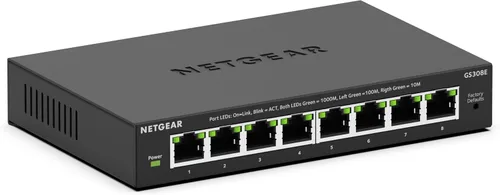 Vista 8 de NETGEAR 5-Port Gigabit Ethernet Easy Smart Managed Network Switch (GS305E)