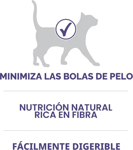 Vista 3 de Purina ONE Alimento natural para gatos para control de bolas de pelo, fórmula +PLUS Hairball - Bolsa de 16 libras